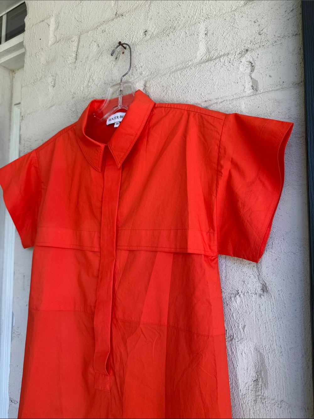 Hunter Bell Addison Orange Shirt Dress Size XS - Picture 5 of 14